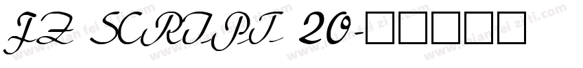 FZ SCRIPT 20字体转换